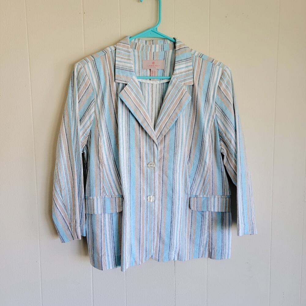 Laurie Felt Striped Buttok Front Suit Jacket‎